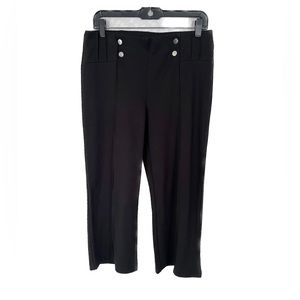 89th+Madison Black Wide Leg Crop Pant